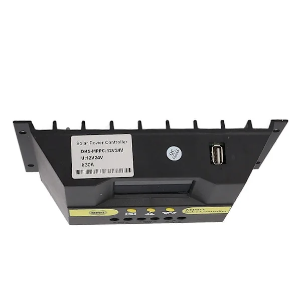 Solcelleladeregulator MPPT 12V 24V LCD-skjerm Omfattende beskyttelsesfunksjoner Solcelleregulator for solenergisystem 30A