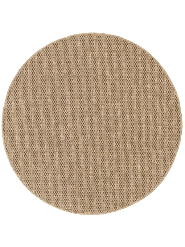 Jolin Binnen-/Buitenkleed Wasbaar Ø 150 Klein Beige Rond Vloerkleed
