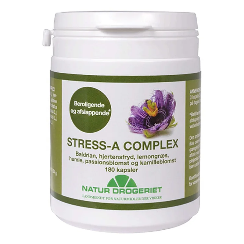 Natur Drogeriet Stress-A Complex 180 kaps., Sport & Velvære, Søvn & Meditation, Kosttilskud Til Søvn