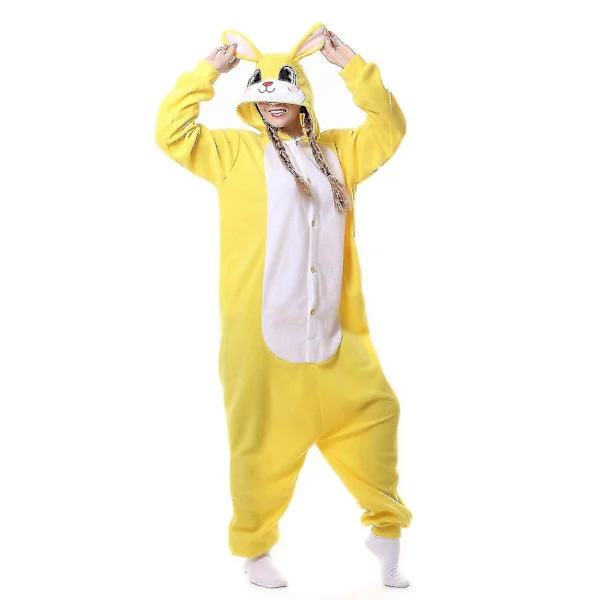 Gule kanin pysjamas dyr onesie enhjørning pysjamas Pegasus kostyme kigurumi pyjamas Halloween cosplay [HK]