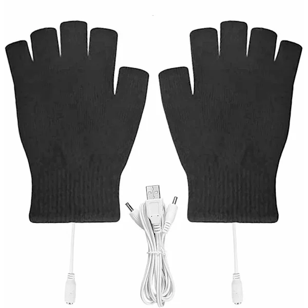 Värmevantar med USB / Vantar / Handskar / Torgvantar Svart