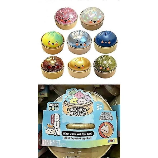 Dumpling Squishy, Dumpling Squishy Mystery, 4 tum Jumbo Dumpling Stressboll Ny