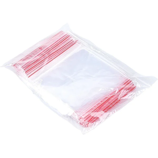 Minigrip-pussi 5 x 7 cm / 100 kpl (1 pakkaus) / Läpinäkyvä / Minigrip-pussisetti / Minigrip-pussi / Muovipussi / Valmistettu kestävästä LDPE-kalvosta