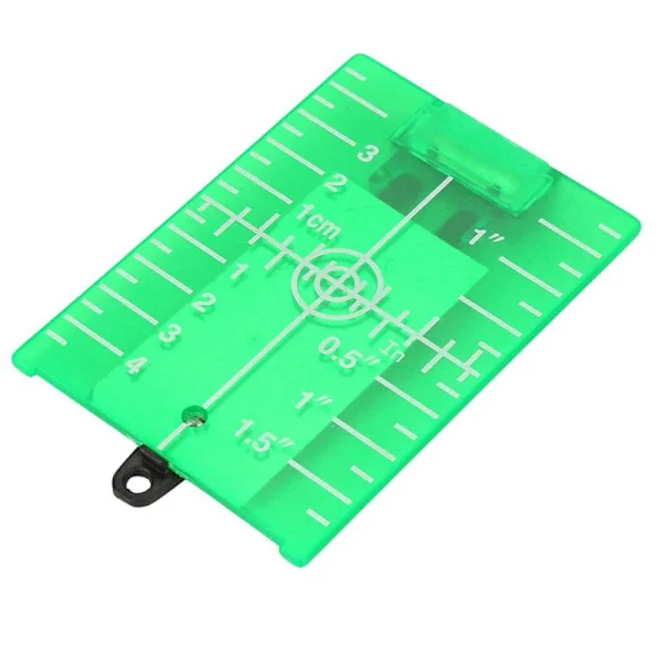 Magnetic Target Plate, Dual Scale Laser Target Plate with Stand for Laser Level Measuring Line (Green)