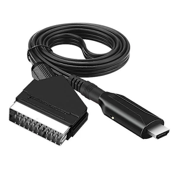 [RM]Scart To Hdmi Cable - Scart To Hdmi Adapter - All-In-One Scart To Hdmi Audio And Video Converter 1080p/720p