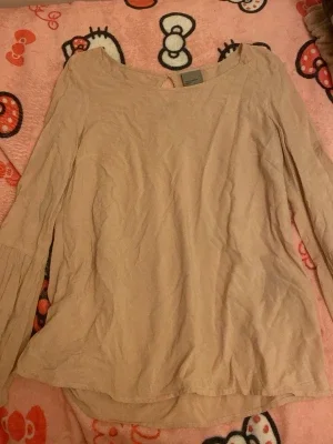 Beige långärmad blus Vero Moda