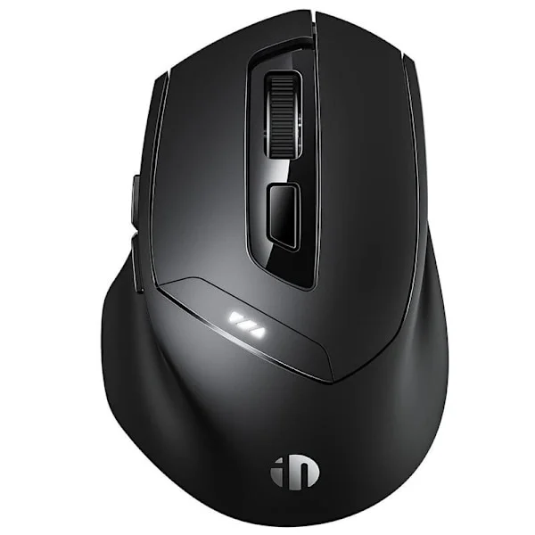 inphic trådlös mus, Bluetooth-mus tyst uppladdningsbar (Tri-Mode: BT