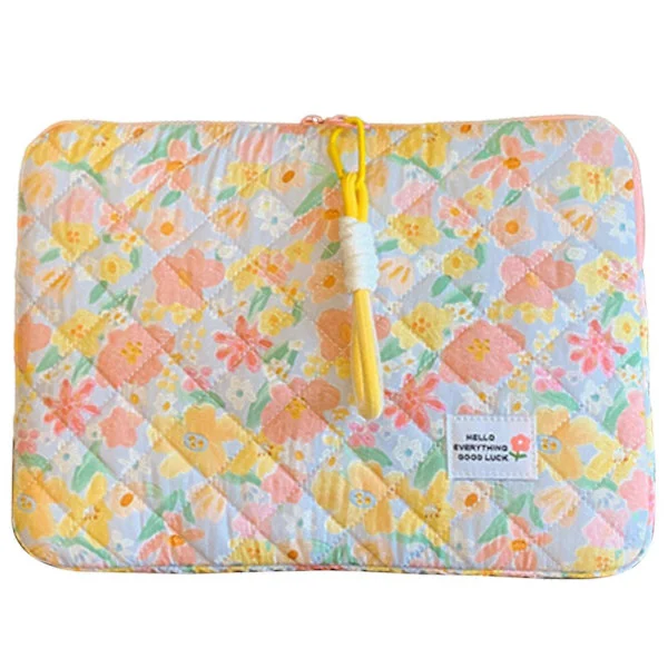 Floral Laptop Sleeve Slim Computer Bag 11/14/15 " Computer Practical Notebook Bag Floral Pattern Laptop Sleeve 14 inch 1 14 inch 1 14 inches
