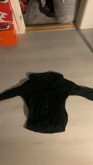 Svart slim fit skjorta Dressmann XL
