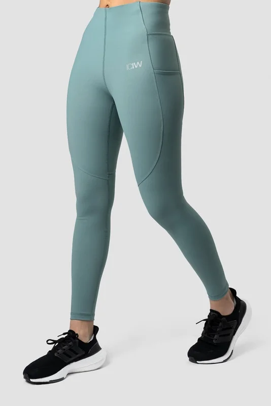 ICANIWILL - Mercury Compression Tights wmn Aqua Green- Sportlegging - Dames - sportkleding van ICIW