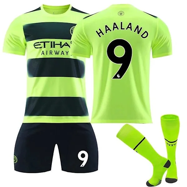 Haaland #9 trøje Manchester City 22/23 Ny sæson fodboldtrøje Børn 26(140-150CM)