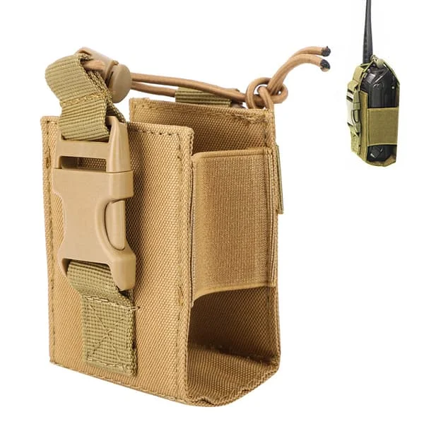 Taktisk militær walkietalkie-veske, bærbar radioholder for utendørssport
