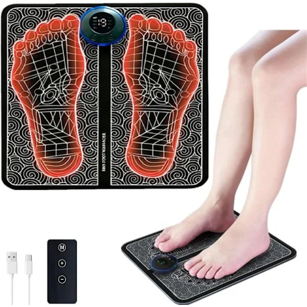 EMS Foot Massager - Electric Foot Massager - Circulation Trainer - Promotes Blood Circulation and Relieves Muscle Pain
