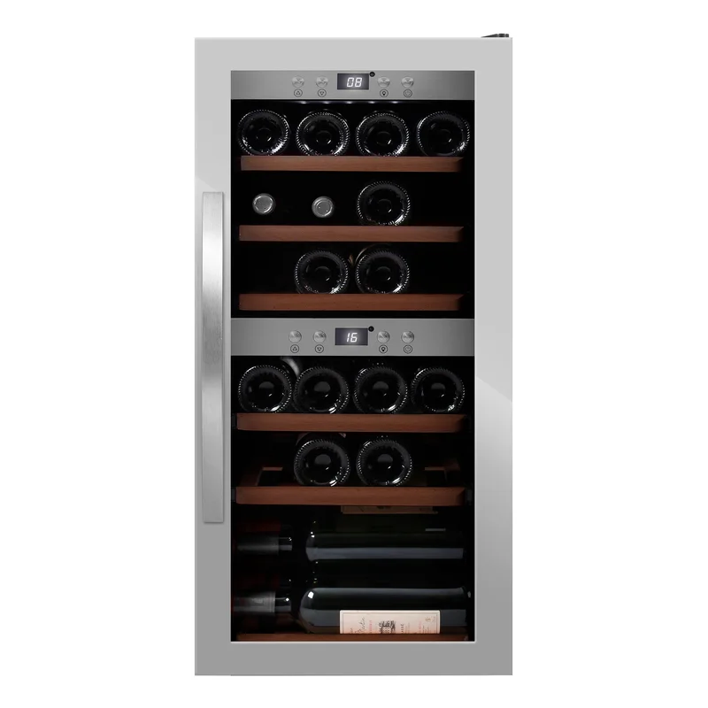 Mquvée WineExpert 24 vinkjøleskap, rustfritt stål