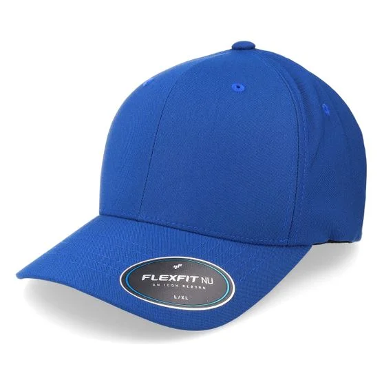 Flexfit - Blå flexfit Kasket - Royal NU @ Hatstore