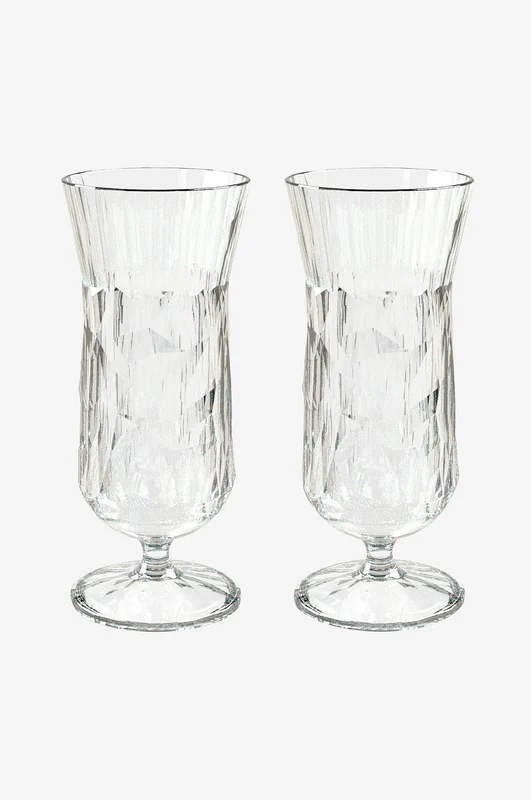 Koziol - Drinkglass Club No. 17 Plast 400 ml 2-pk - Transparent - Drinkglass & shotglass - Fra Homeroom