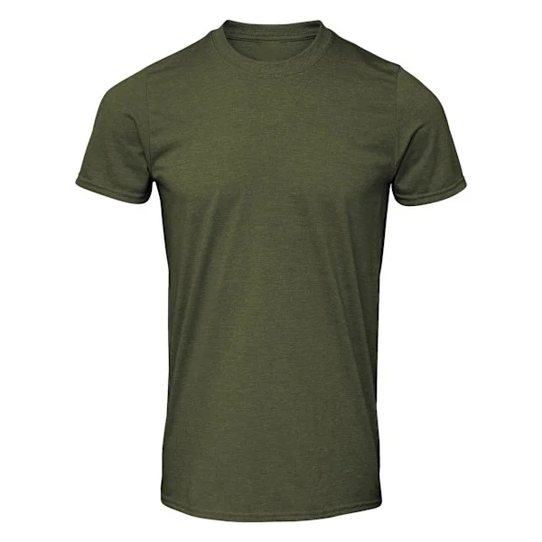 Gildan Herr Soft Style Ringspun T-shirt 4XL Militärgrön