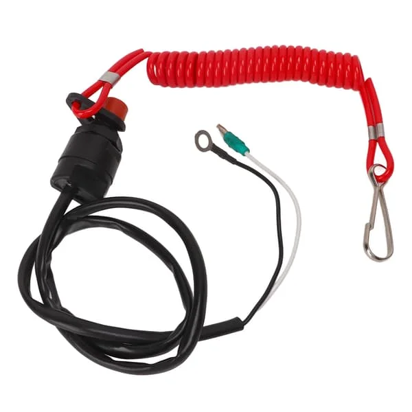 Outboard Motor Kill Switch ABS Waterproof Telescopic 75mm Marine Engine Flameout Switch for T30 T15