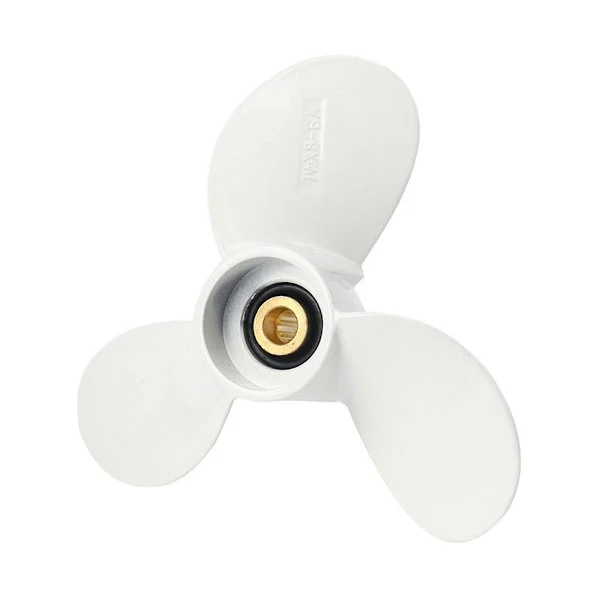 6E0-45941-01-El Aluminium Legering Påhængsmotor Propel 7 1/2X8- til Mariner 4-6Hp 3 Blade 9 Spline Toot [DB]