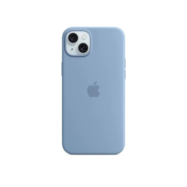 Apple iPhone 15 Plus Silikone Cover med MagSafe Vinterblå MT193