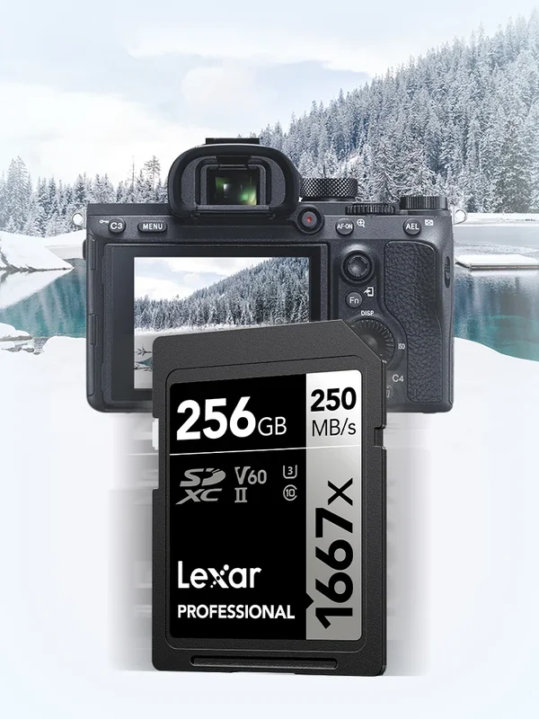 AliExpress - Lexar-Carte SD haute vitesse pour appareil photo, carte mémoire V30, classe 10, V60, 800x Pro, 64 Go, 128 Go, 256 Go, 128 Go, 32 Go, 64 
