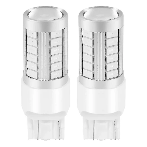 7443, T20 LED-pærer Røde 900 Lumen Super Sterke Blinklys Bremselys Parkeringslys Ryggelys