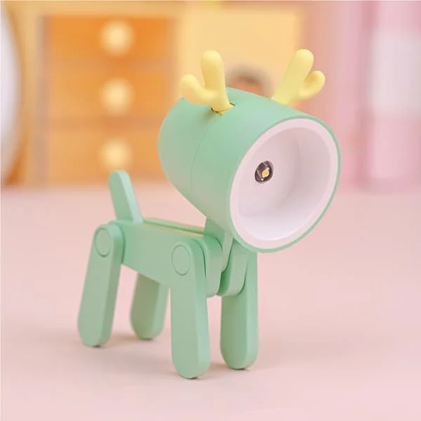 Green LED Desk Lamp Cute Table Lamp Small Mobile Phone Holder