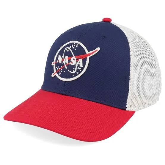 American Needle - Azul trucker Gorra - Nasa Back Range Ivory/Navy/Red Trucker @ Hatstore