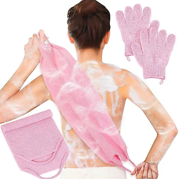 3 stk. Selvbruning Handske Applikator Sæt med Peeling Handske til Selvbruning