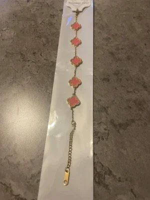 Fyrklöver armband, 18K PVD Plätering!