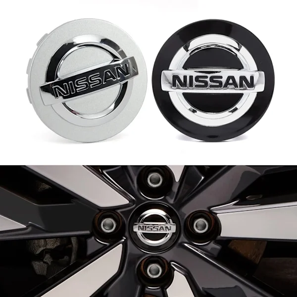 Nissan Centrumkåpor / Hjulnav Bil Emblem - 4-Pack