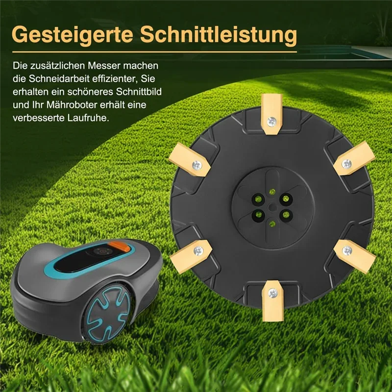 AliExpress - A93E-pour Gardena Sileno Minimo 250,350 500/plaque de couteau Aspire Automower + 6 lames de diamètre 180 Mm