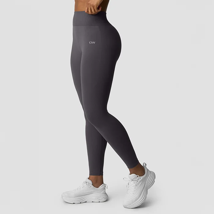 outlet-toej ICANIWILL Define Seamless Tights, Graphite - Bodyman.dk