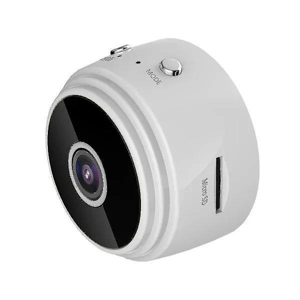 Fågelholk med trådlös utomhuskamera, 720p kamera med mörkerseende, WiFi-kamera, Vit