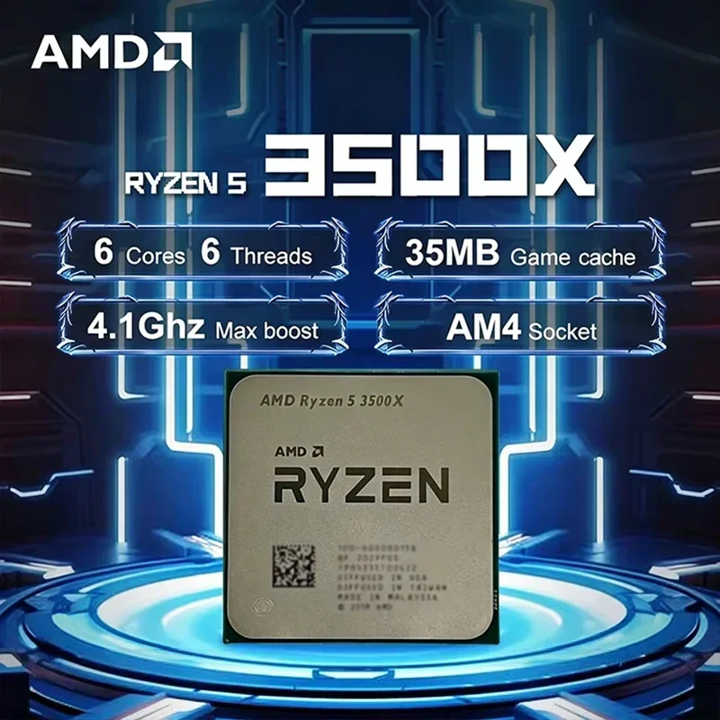 AliExpress - Processeur AMD Ryzen 5 3500X R5 3500X 3,6 GHz six cœurs six threads 7 nm 65 W L3=32 Mo 100-000000158 Socket AM4 sans emballage