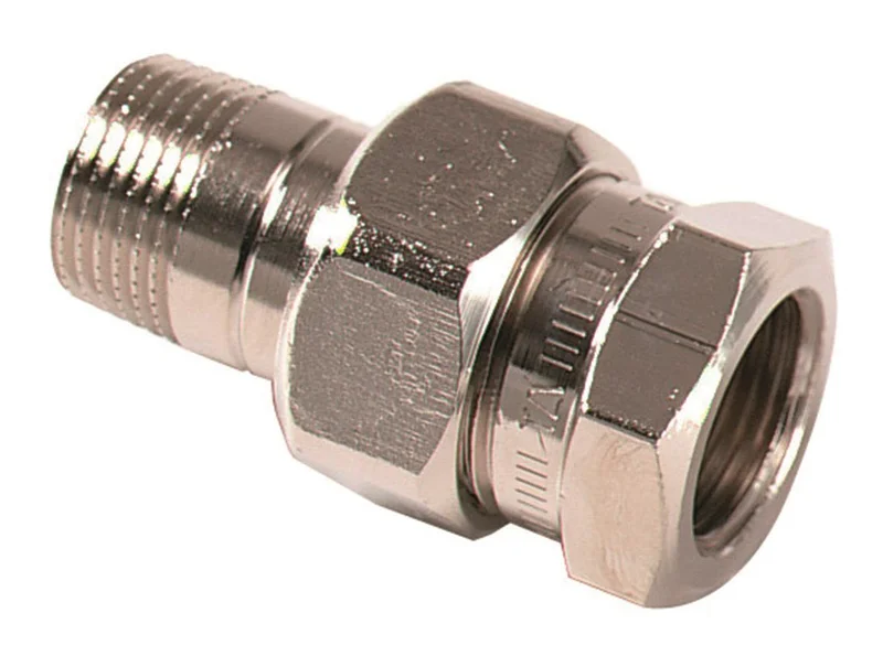 TA 50015110 Radiatorkoppling rak, förnicklad G10, Värme