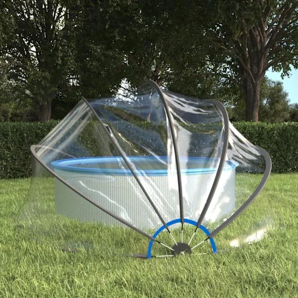 Pooltak runt 406x203 cm PVC