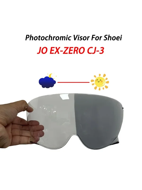AliExpress - Photochromatischer Visierschutz Passend für Shoei JO EX-ZERO EX ZERO CJ-3 Helm Gesichtsschutz UV-geschütztes Helmzubehör