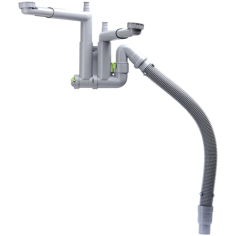 Gelia Smartloc Vattenlås för diskbänk, 1 1/2" 2-del, Inomhusavlopp