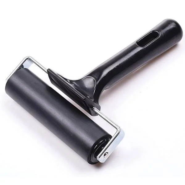 6CM Brayer Roller för hantverk Tryck Roller Konst Skärm Roller Gummi Roller Brayer