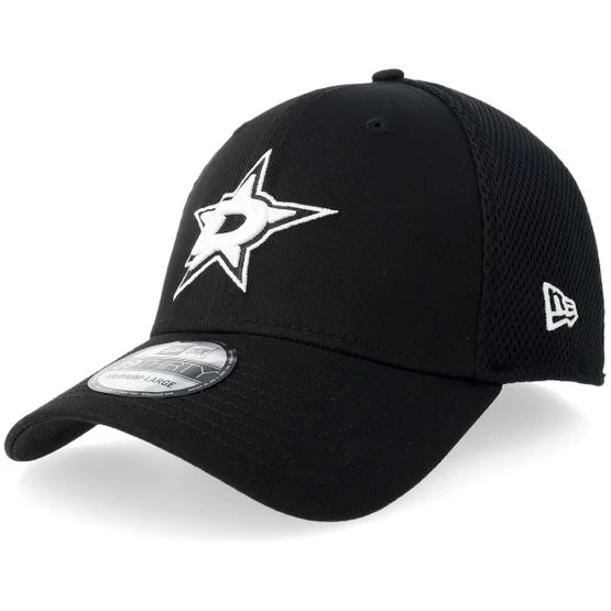 New Era - NHL Schwarz flexfit Cap - Dallas Stars 39THIRTY Eg Neo Black/White Mesh Stretch Fit @ Hatstore