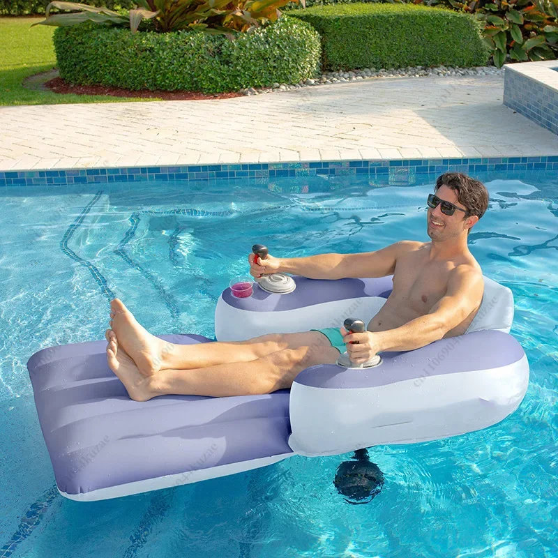 AliExpress - Elektrischer Aufblasbarer Wassersitz, Schwimmender Loungesessel mit Antrieb für Erwachsene zum Schwimmen & Wassersport