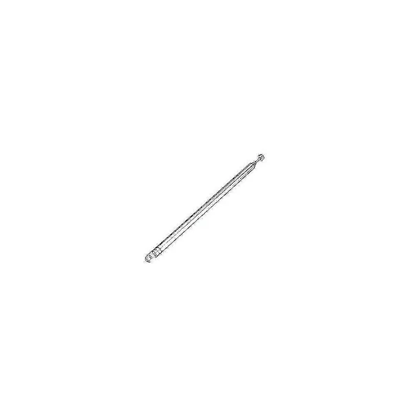 Universal erstatningsantenne til ren radio DAB+ FM-antenne teleskopantenne 74 cm 7 sektioner