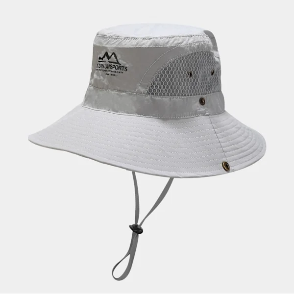 AVEKI UPF 50 Boonie-aurinkolippis – Aurinkosuojalippis, Kalastuslippis, Metsästyslippis, Harmaa