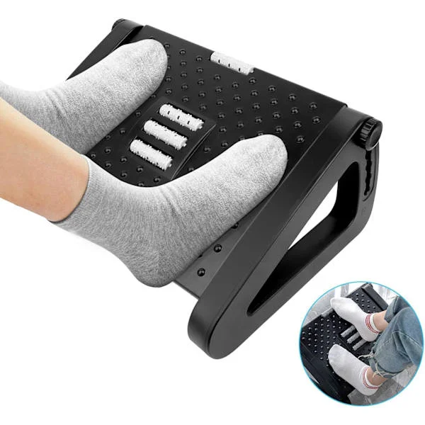 Kontorfotstøtte, Høydejusterbar Fotstøtte Ergonomisk Fotstøtte Fotstøtte, for Hjemmekontor