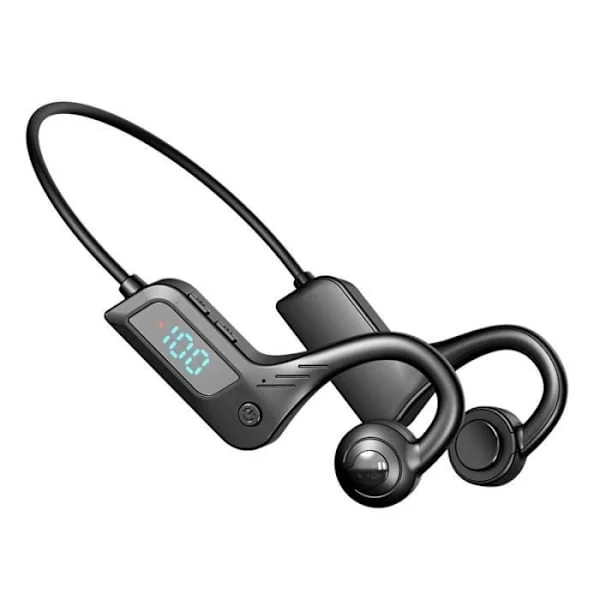X7 Trådlösa Bluetooth Bone Conduction Hörlurar Vattentäta Hörlurar Digital Display [YJD][YJD]