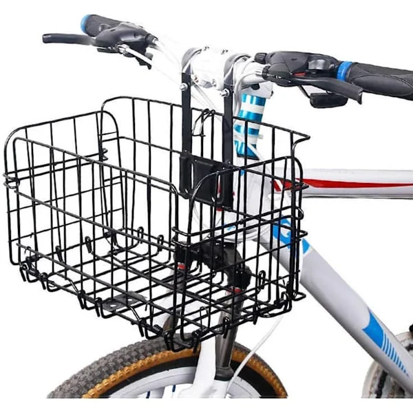 Cykkelkorg - Professionell främre cykelkorg - Universell cykelkorg för styre - Cykelkorg - Cykelkorg - Finmaskigt stål ...