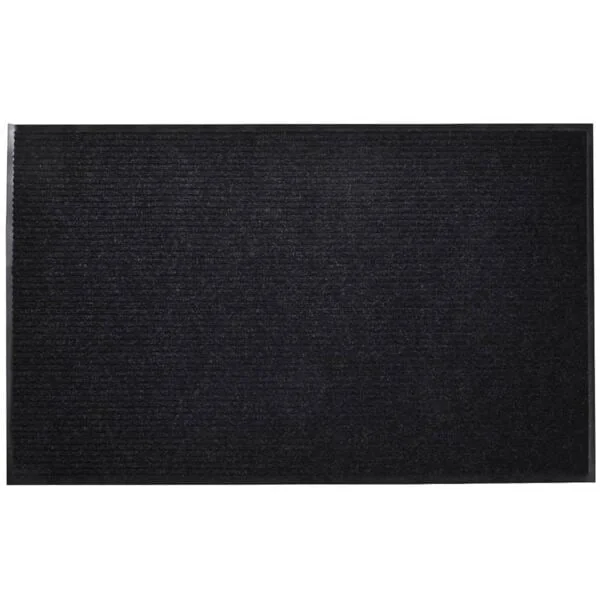 vidaXL Dørmatte PVC Svart 90 x 120 cm Svart