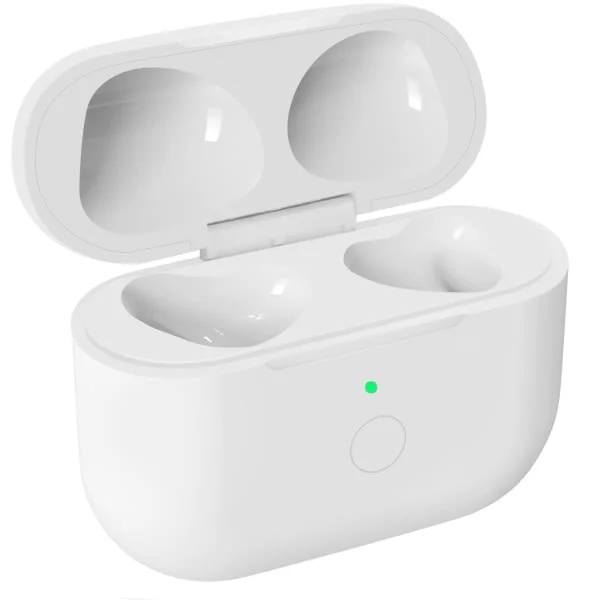 Wireless Replacement Case Compatible with AirPods 3rd Generation Case with Fast Charging and Bluetooth Pairing Sync Button (White)