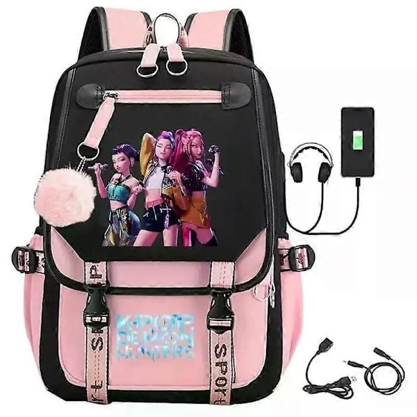K-Pop Demon Hunters Anime Backpack, Cute School Bag for Students, Style C[TT]